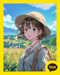 A Girl In The Midsummer Field 카카오톡 테마 카톡테마 무료 다운로드