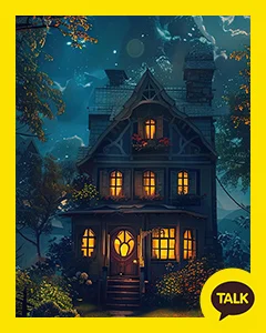 A House In The Woods On A Full Moon 카카오톡 테마 카톡테마 무료 다운로드