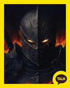 A Knight Left In A Burning Hell 카카오톡 테마 카톡테마 무료 다운로드
