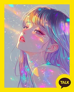 A Silver Haired Girl In The Sunlight 카카오톡 테마 카톡테마 무료 다운로드