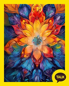 A Splendid Yellow Lotus Flower 카카오톡 테마 카톡테마 무료 다운로드