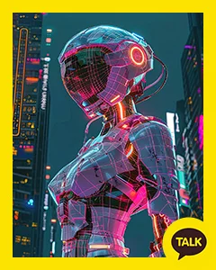 Ai Girl Wrapped In Pink Rays 카카오톡 테마 카톡테마 무료 다운로드