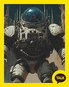 Giant Robot Synchronized With Spaceman 카카오톡 테마 카톡테마 무료 다운로드