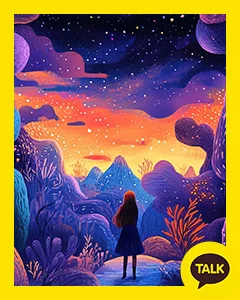 Moonlight Seen From Deep In The Forest 카카오톡 테마 카톡테마 무료 다운로드