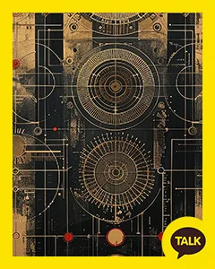 Patterns Of Gold Circular Timers 카카오톡 테마 카톡테마 무료 다운로드