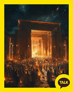 People Heading To The Temple 카카오톡 테마 카톡테마 무료 다운로드