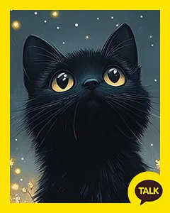 Starlight Pouring Into The Dark Forest 카카오톡 테마 카톡테마 무료 다운로드