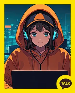 The Hacker In The Dark Office 카카오톡 테마 카톡테마 무료 다운로드